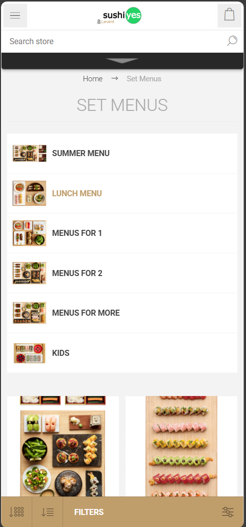 SelfMenu Filtreler